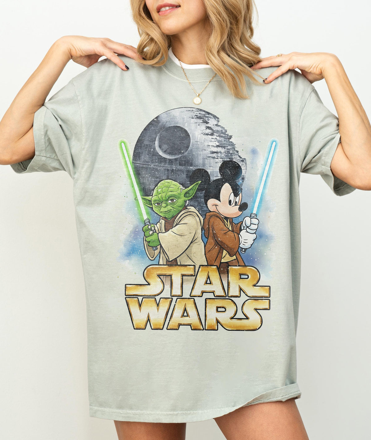 Retro Star Wars Mickey — Gildan Hoodie fan art by Snagva (6)