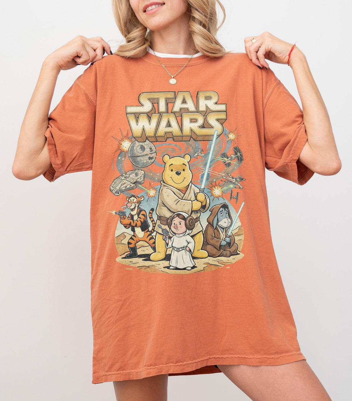Retro Winnie the Pooh Star Wars — Gildan Sweatshirt fan art by Snagva (3)