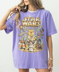 Retro Winnie the Pooh Star Wars — Comfort Colors Tee fan art by Snagva (6)