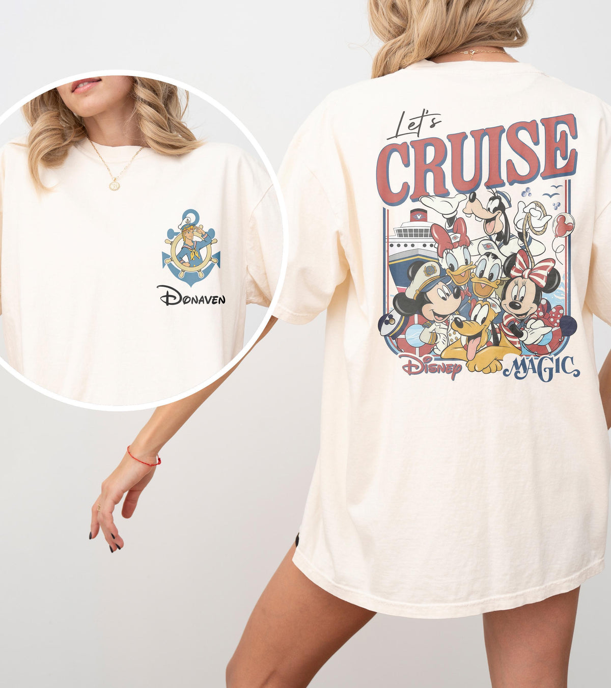Personalized All Characters Disney Cruise Line 2026 — Bella+Canvas Tee fan art by Snagva (6)