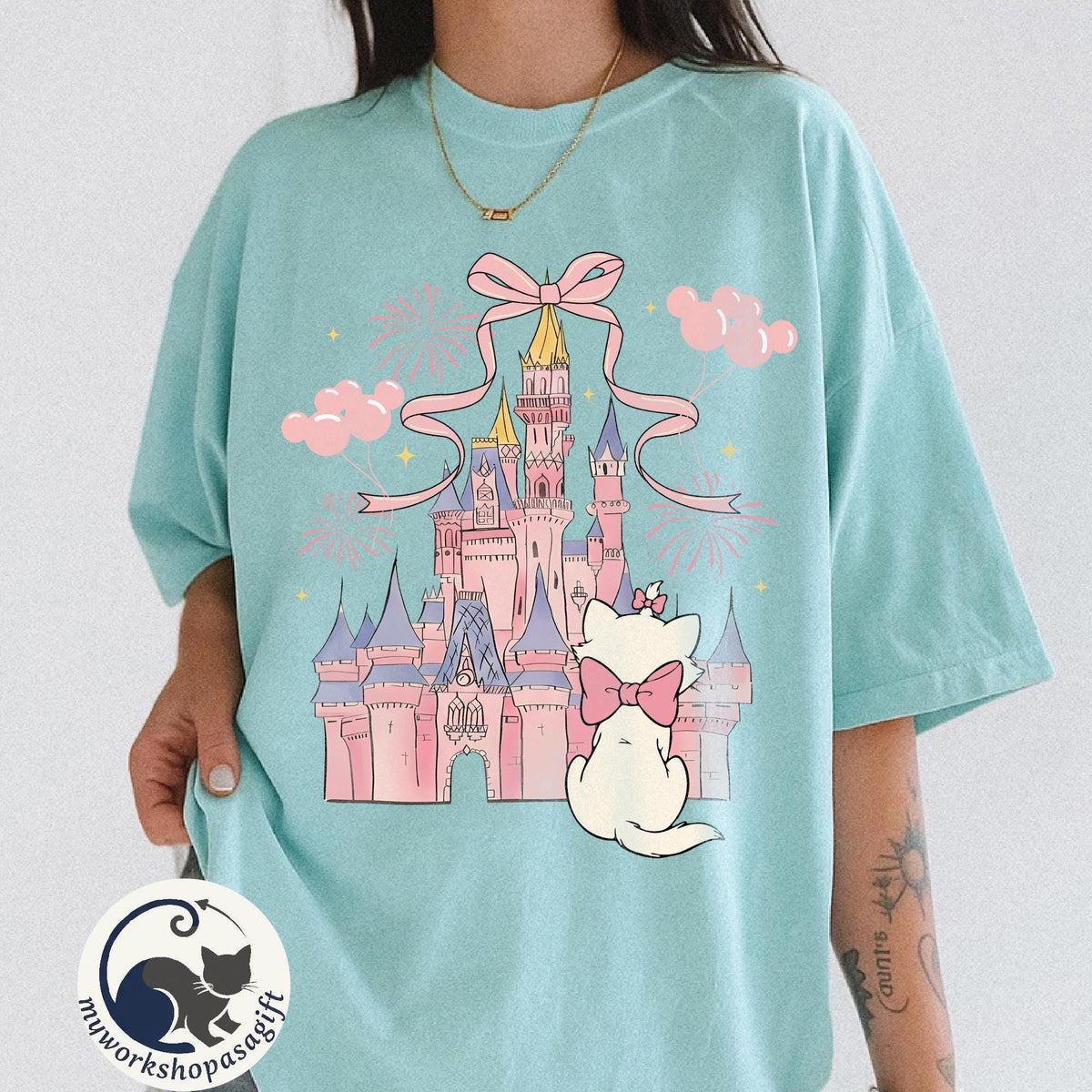 Disney Aristocats Marie Cat — Bella+Canvas Tee fan art by Snagva (6)