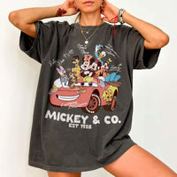 Retro Mickey and Co — Comfort Colors Tee fan art by Snagva (5)