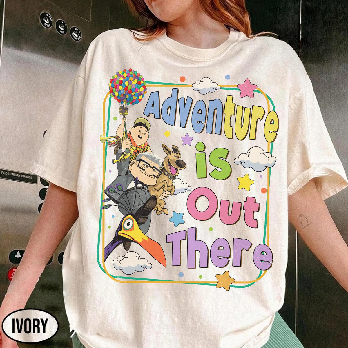 Disney Up Adventure Is Out There — Bella+Canvas Tee fan art by Snagva (6)