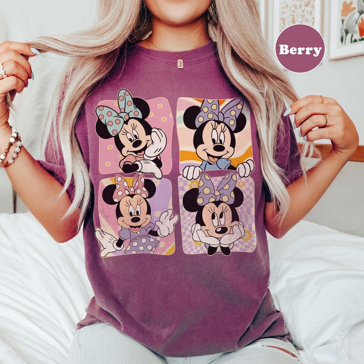 Retro Minnie Mouse Comfort Colors — Comfort Colors Tee fan art by Snagva (6)