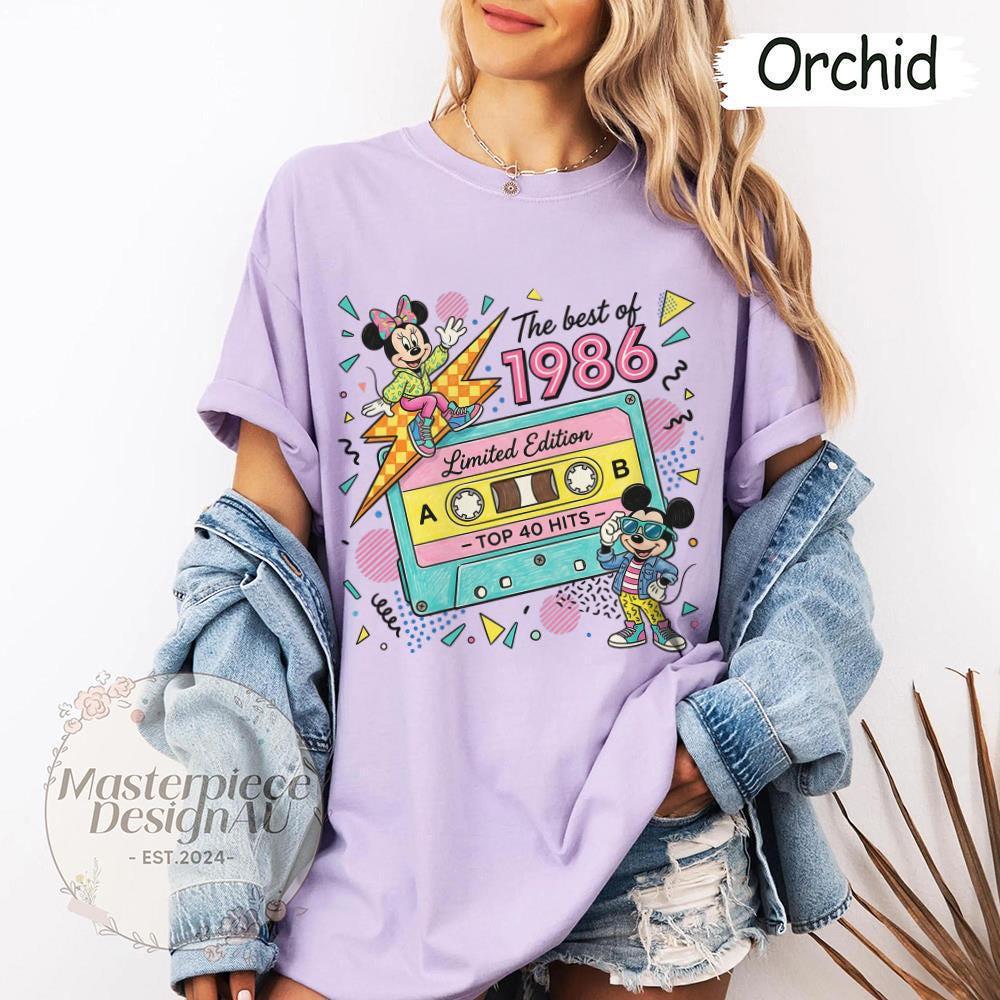 Mickey Minnie 1986 Limited Edition Retro Cassette — Gildan Hoodie fan art by Snagva (4)