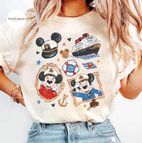 Mickey Minnie Disney Cruise Line — Comfort Colors Tee fan art by Snagva (6)