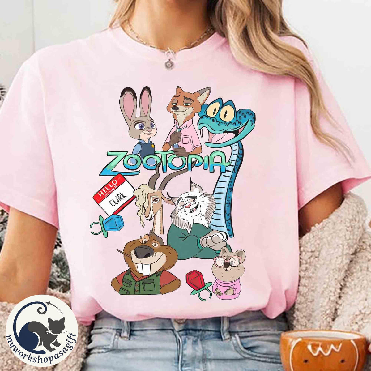 Zootopia 2 Characters Group Retro — Bella+Canvas Tee fan art by Snagva (2)