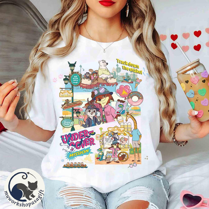 Zootopia 2 Movie Characters Retro — Gildan Hoodie fan art by Snagva