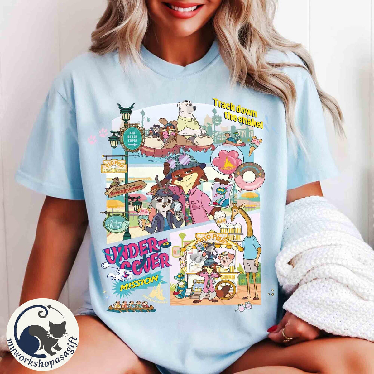 Zootopia 2 Movie Characters Retro — Comfort Colors Tee fan art by Snagva (3)