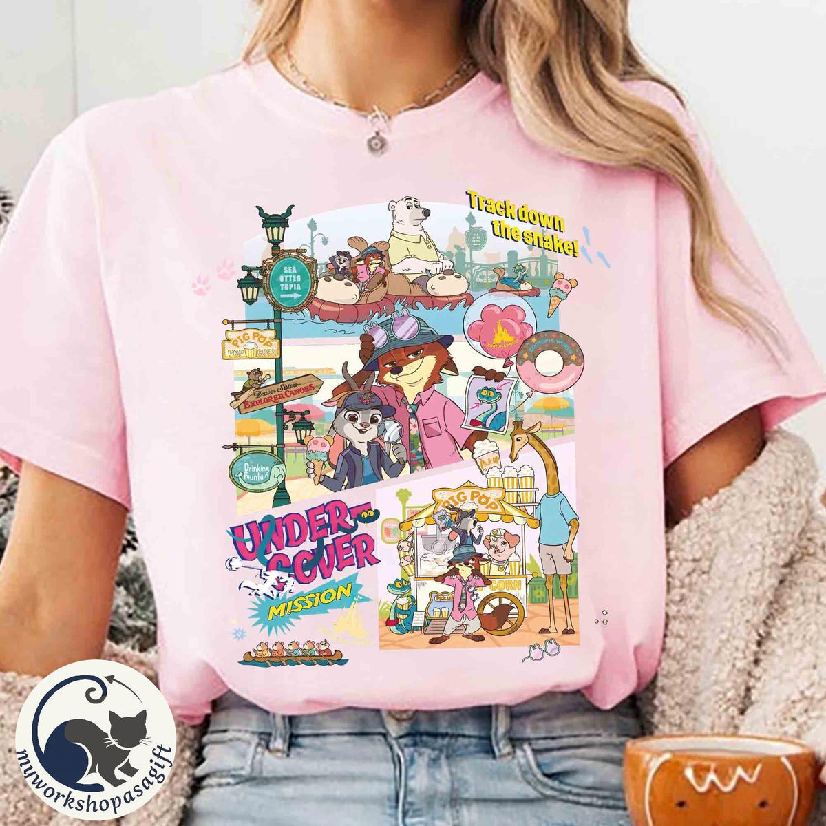 Zootopia 2 Movie Characters Retro — Gildan Sweatshirt fan art by Snagva (4)
