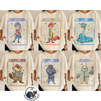 Zootopia Characters — Bella+Canvas Tee fan art by Snagva