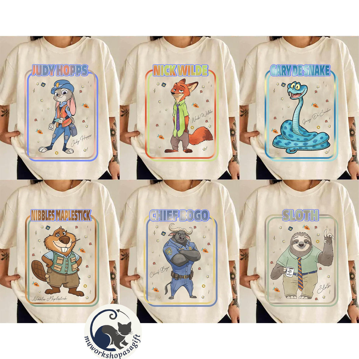 Zootopia Characters — Comfort Colors Tee fan art by Snagva