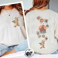 2-Sided Disney Fantasia Mickey Retro — Bella+Canvas Tee fan art by Snagva (2)