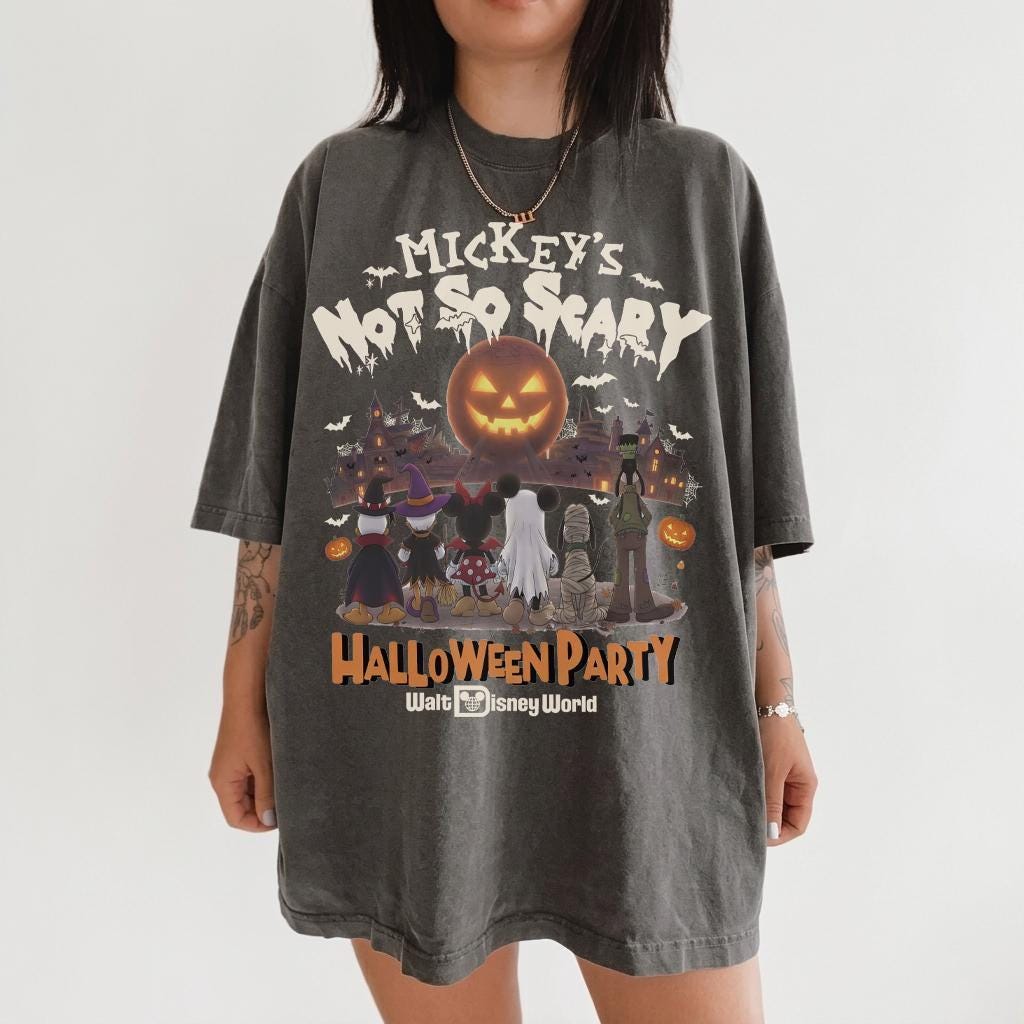 Retro Mickey's Not So Scary Halloween Party — Comfort Colors Tee fan art by Snagva (2)