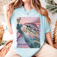 Retro Retro Soarin' Across America Mickey and Friends — Gildan Hoodie fan art by Snagva (3)