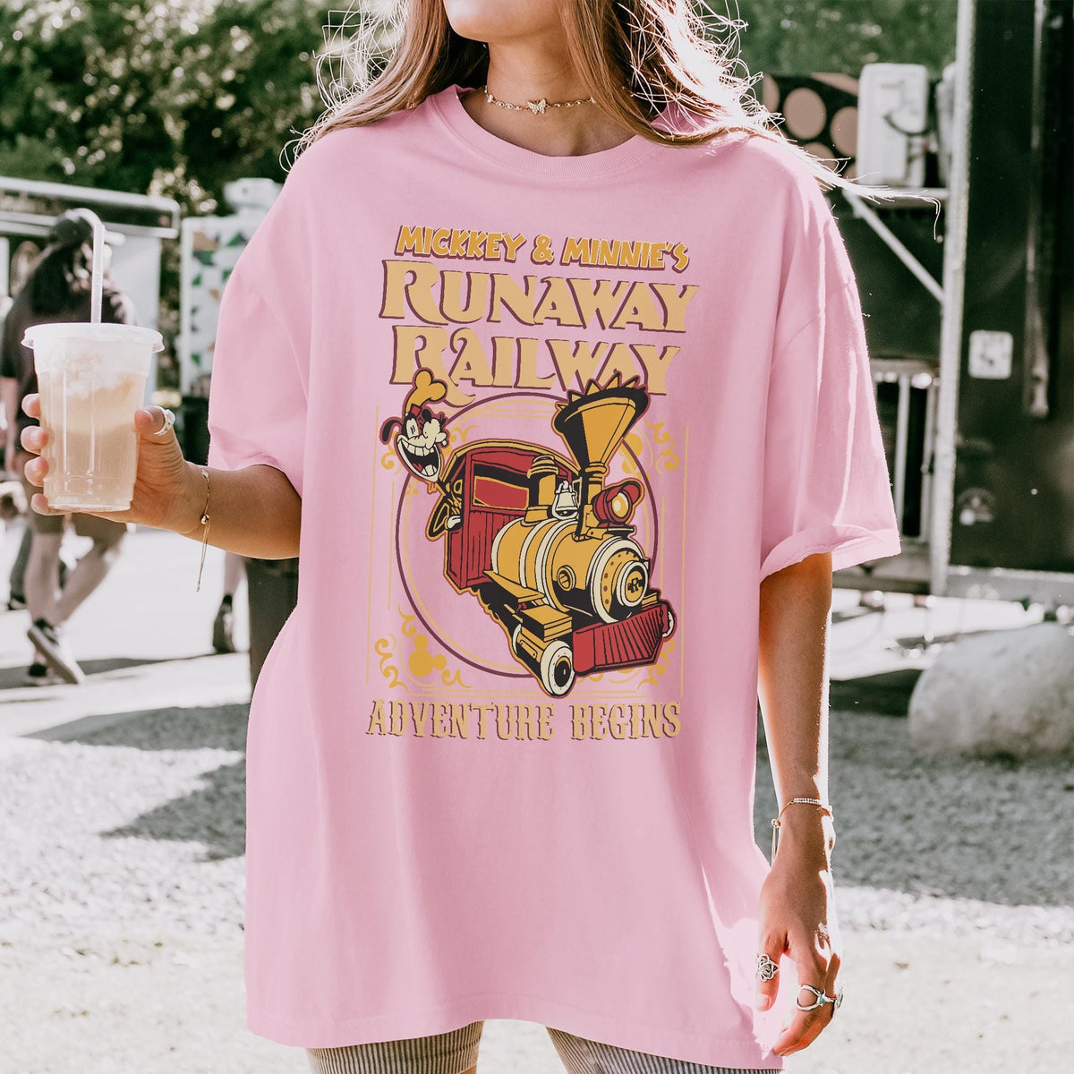 Mickey Minnie's Runaway Railway Adventure — Gildan Sweatshirt fan art by Snagva (3)