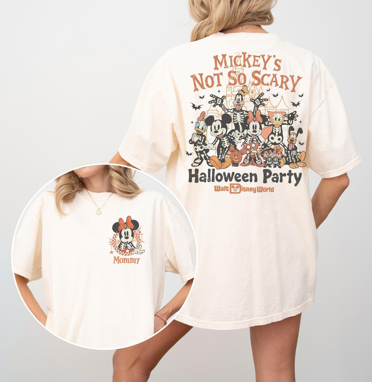 Custom Comfort Colors Mickey's Not So Scary Halloween Party  — Gildan Hoodie fan art by Snagva (6)