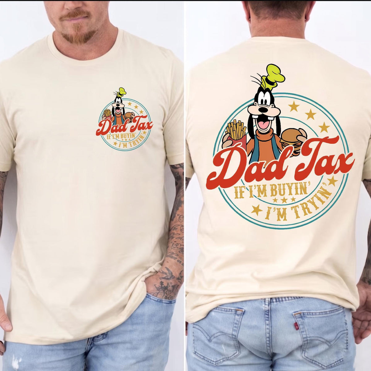 Comfort Colors© Dad Tax Goofy — Gildan Sweatshirt fan art by Snagva (3)