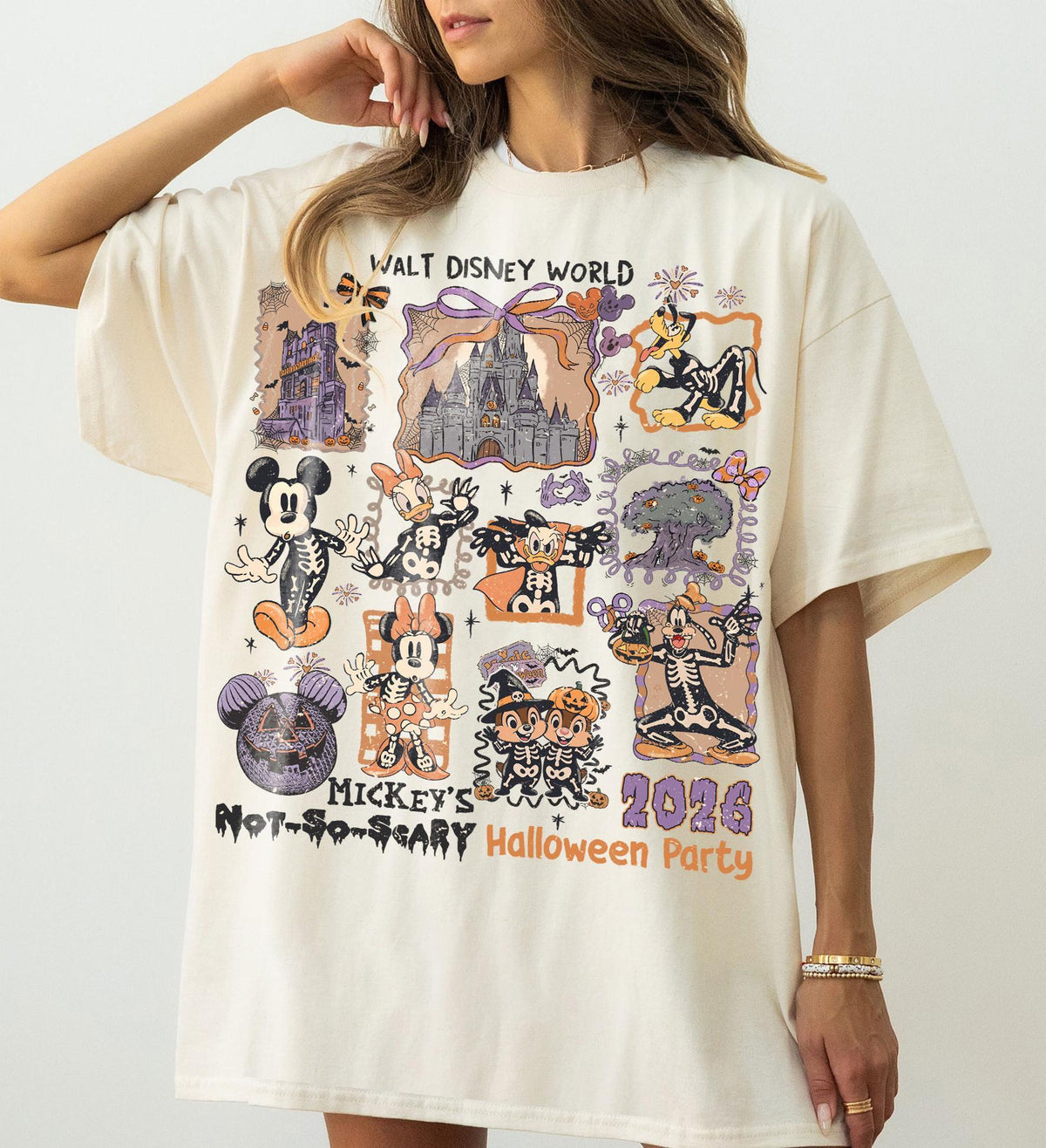 Retro Disneyworld Halloween — Gildan Hoodie fan art by Snagva (2)