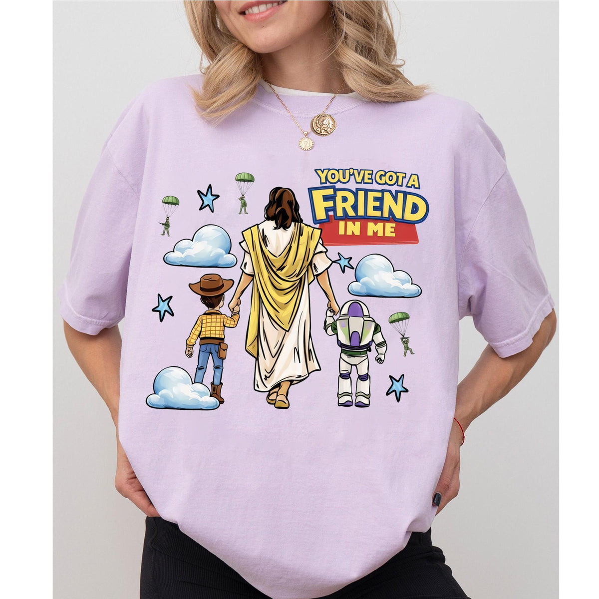 Jesus You've Got A Friend In Me Christian Toy Story — Gildan Hoodie fan art by Snagva (2)