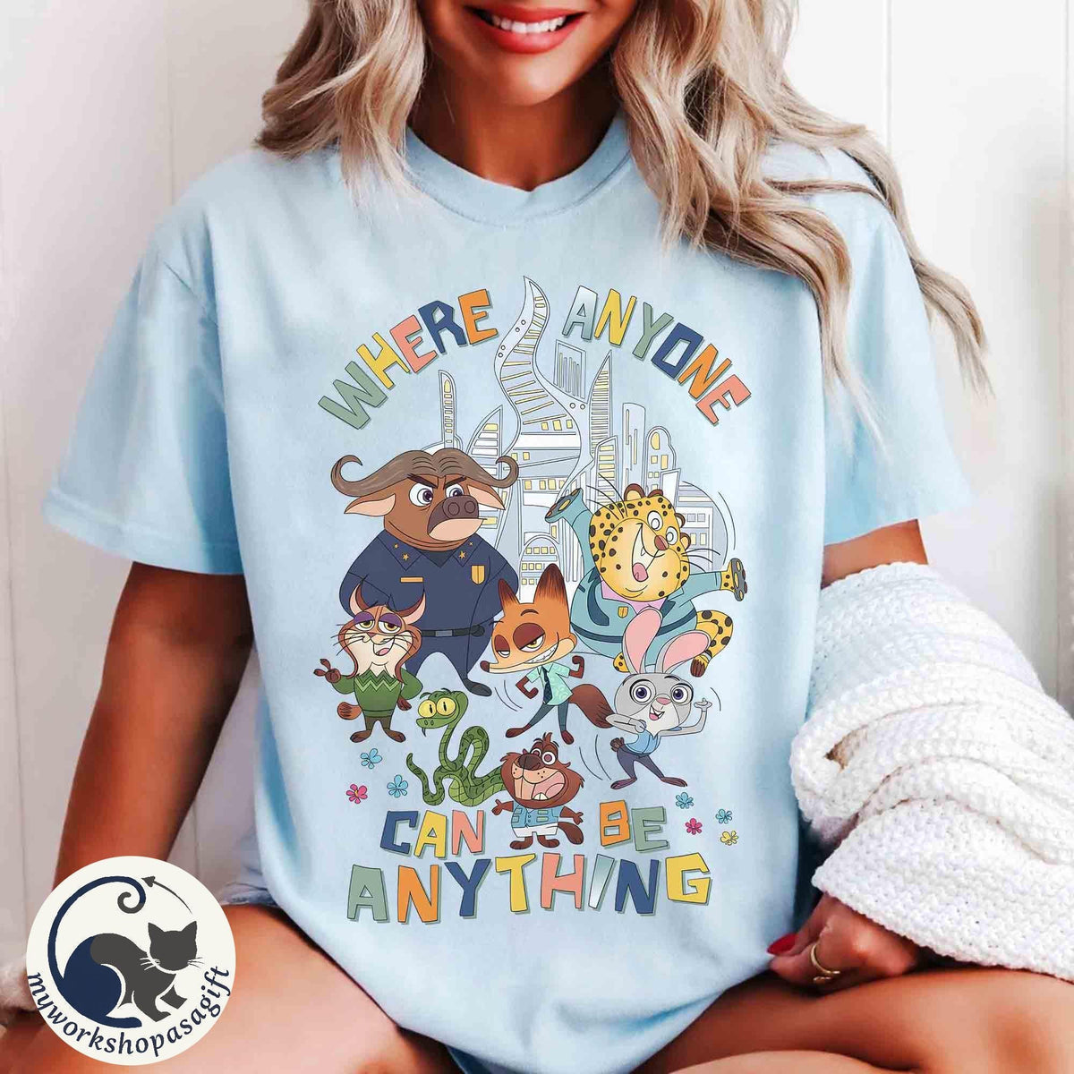 Disney's Zootopia 2 Anyone Can Be Anything — Comfort Colors Tee fan art by Snagva