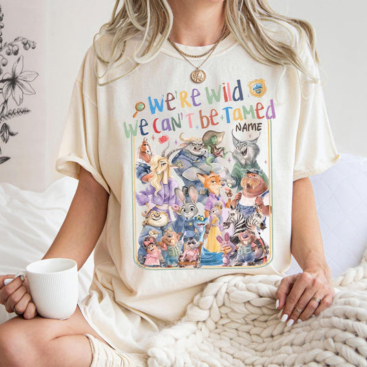 Personalized Disney Zootopia 2 We're Wild and We can't be Ta — Bella+Canvas Tee