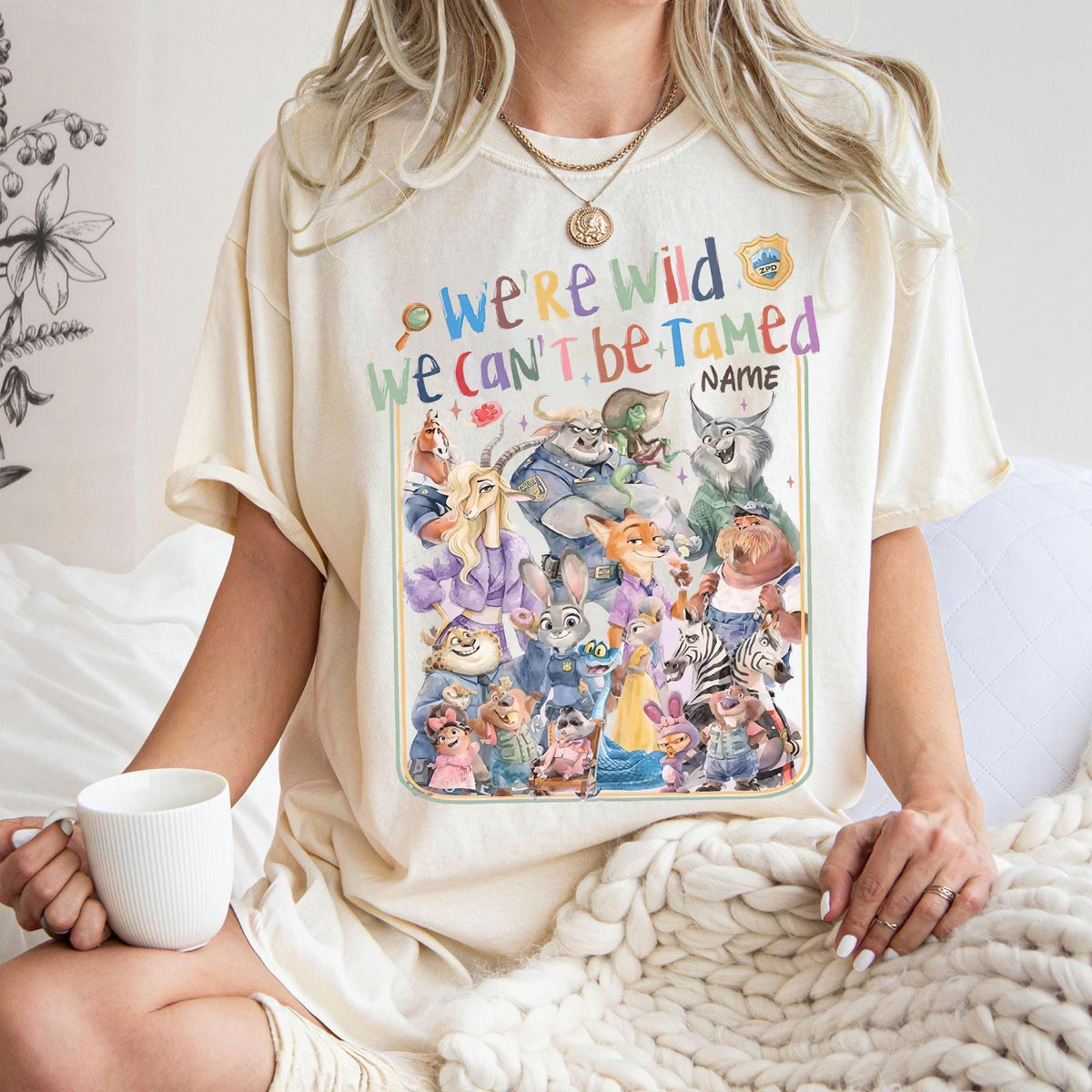 Personalized Disney Zootopia 2 We're Wild and We can't be Ta — Gildan Hoodie fan art by Snagva