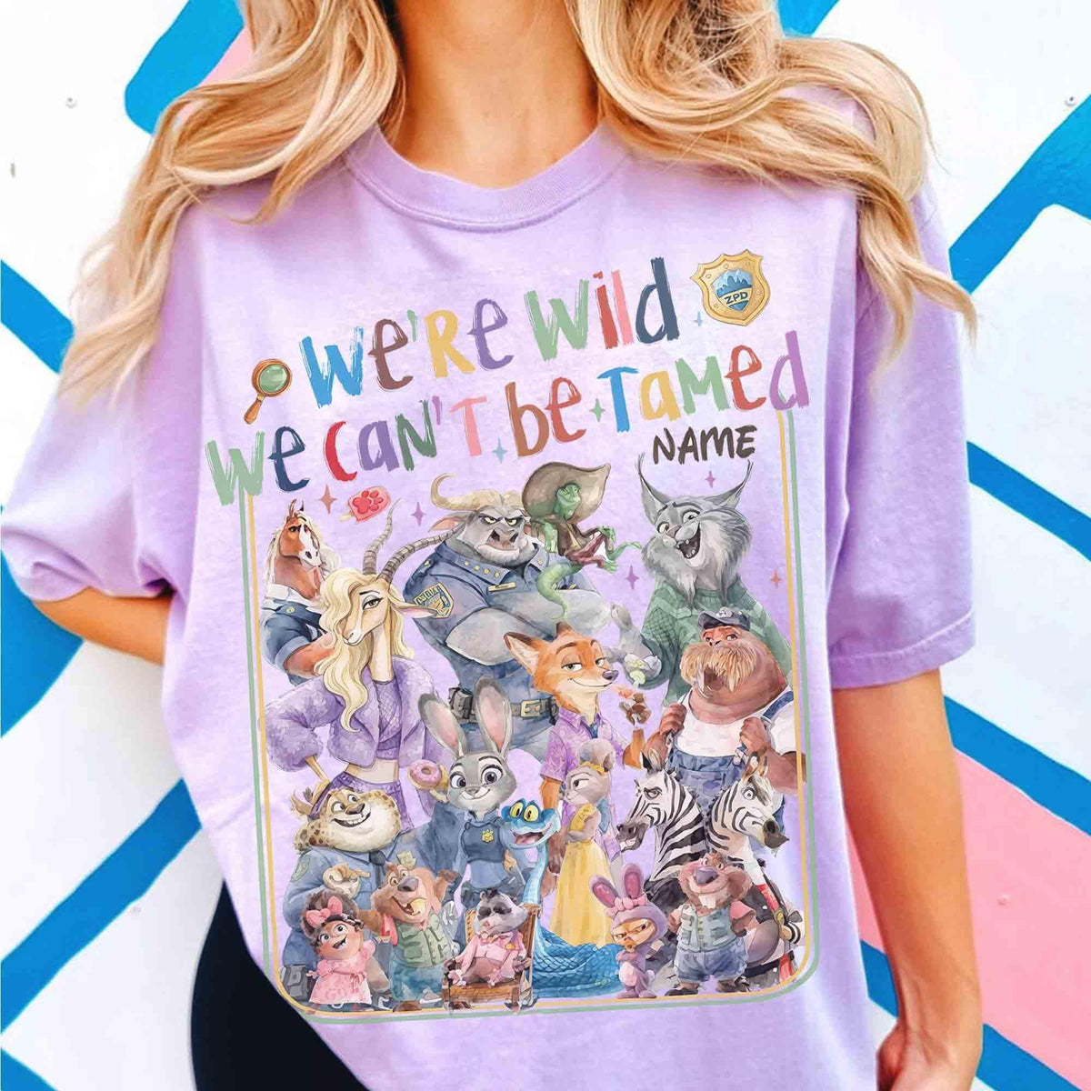 Personalized Disney Zootopia 2 We're Wild and We can't be Ta — Gildan Sweatshirt fan art by Snagva (2)