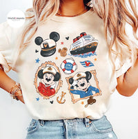 Mickey Minnie Disney Cruise Line — Bella+Canvas Tee fan art by Snagva (6)