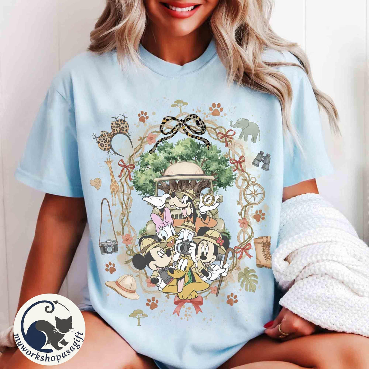 Coquette Bow Mickey & Friends Animal Kingdom — Gildan Sweatshirt fan art by Snagva (2)