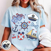 Coquette Bows Disney Cruise Retro — Gildan Hoodie fan art by Snagva (4)