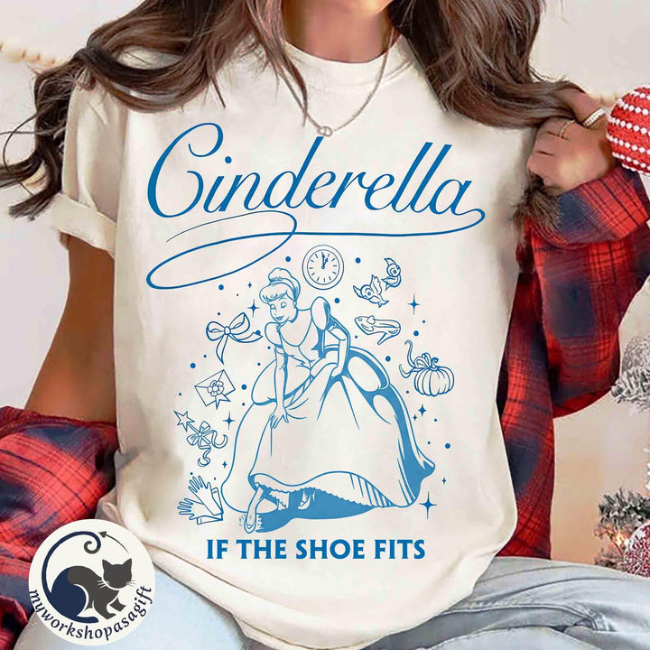 Retro Cinderella Princess — Bella+Canvas Tee fan art by Snagva