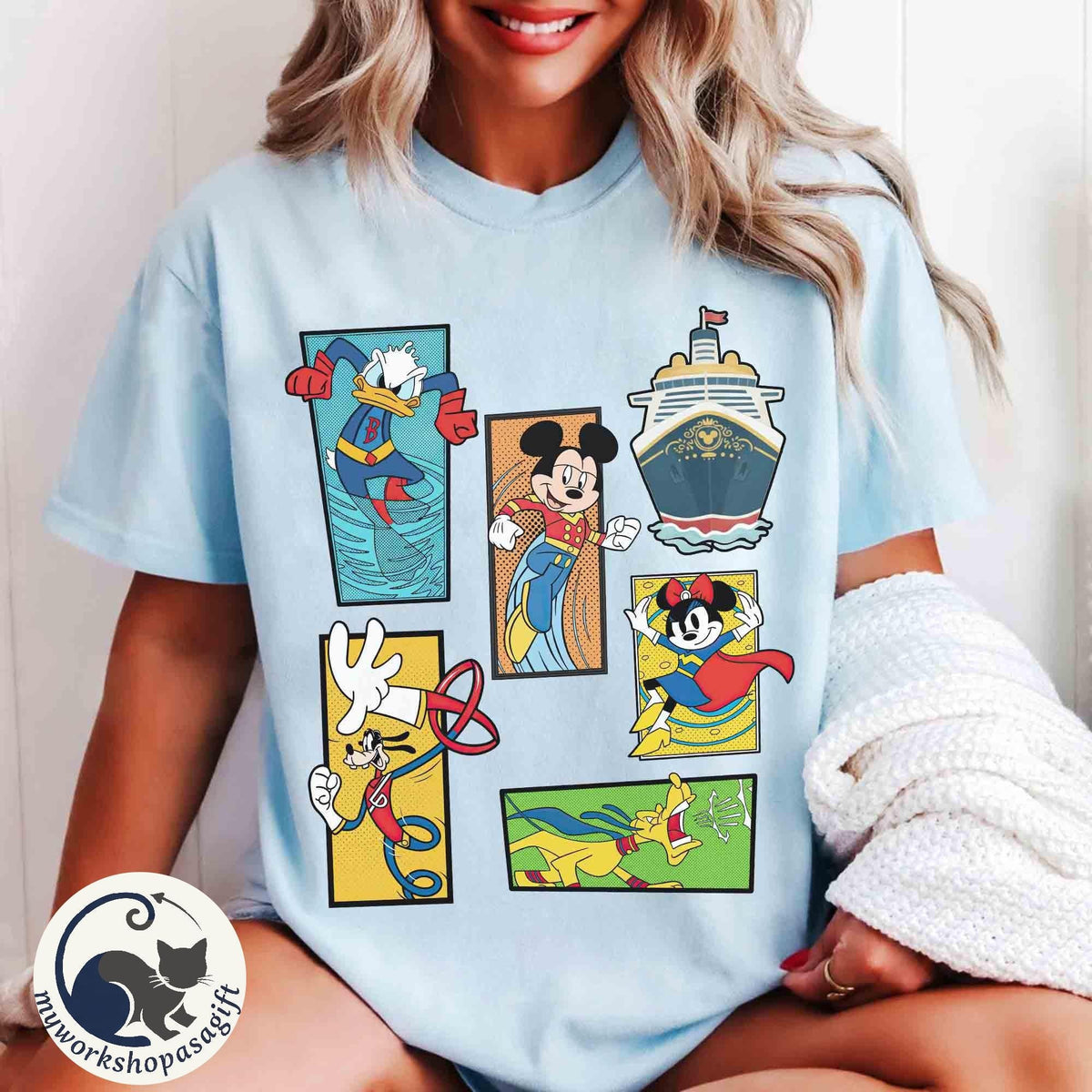 Disney Cruise Destiny Marvel Avenger Mickey and Friends — Gildan Hoodie fan art by Snagva (3)