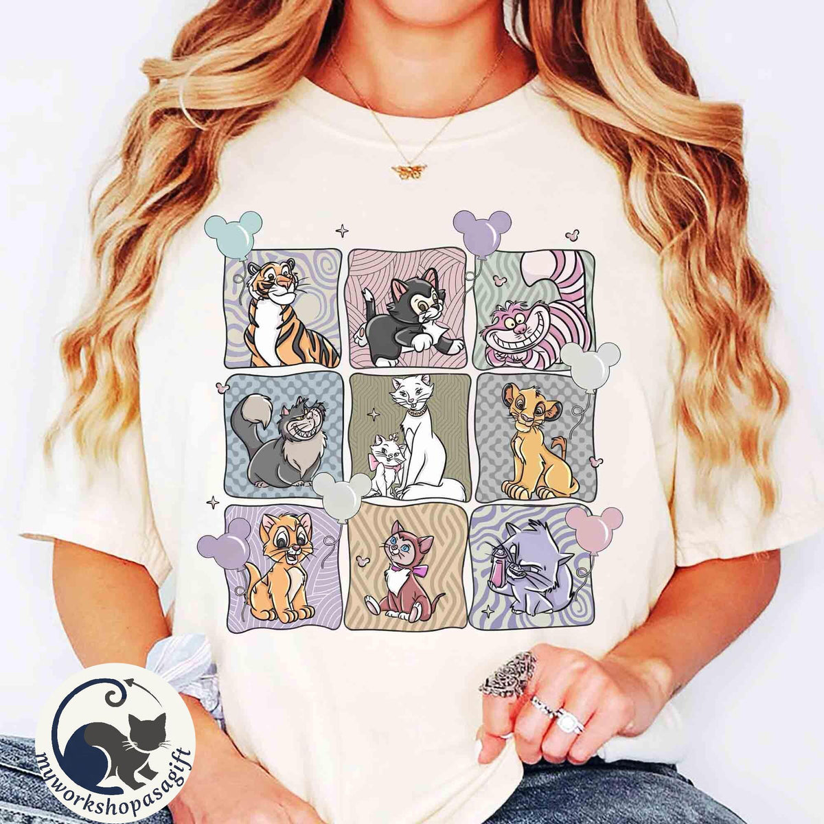 Retro Disney Cats Mickey Balloons — Gildan Sweatshirt fan art by Snagva