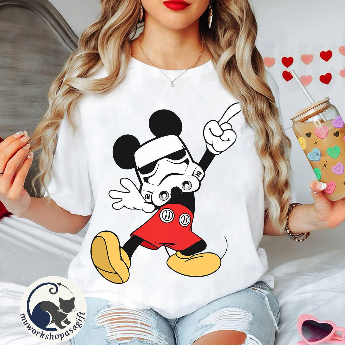 Fun Disney Mickey And Friends Star Wars Stormtrooper — Gildan Hoodie fan art by Snagva (4)