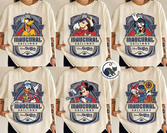Disney Destiny Inaugural Sailing Mickey and Friends — Comfort Colors Tee