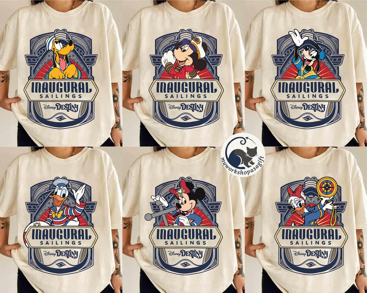 Disney Destiny Inaugural Sailing Mickey and Friends — Gildan Sweatshirt fan art by Snagva