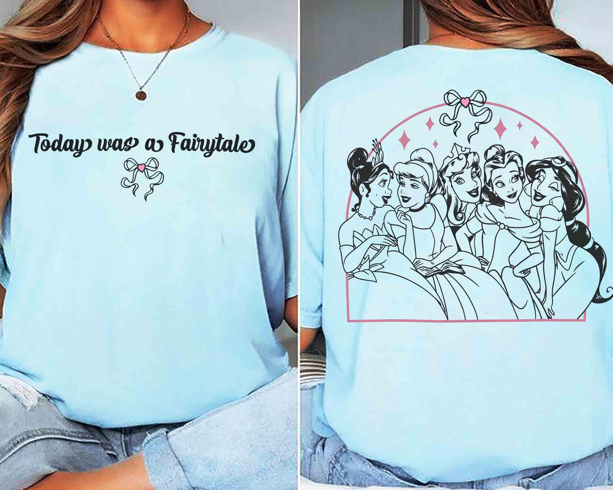 2-Sided Coquette Bow Disney Today was a Fairytale — Comfort Colors Tee fan art by Snagva (4)