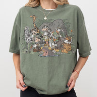 Mickey Minnie Safari — Bella+Canvas Tee fan art by Snagva (7)