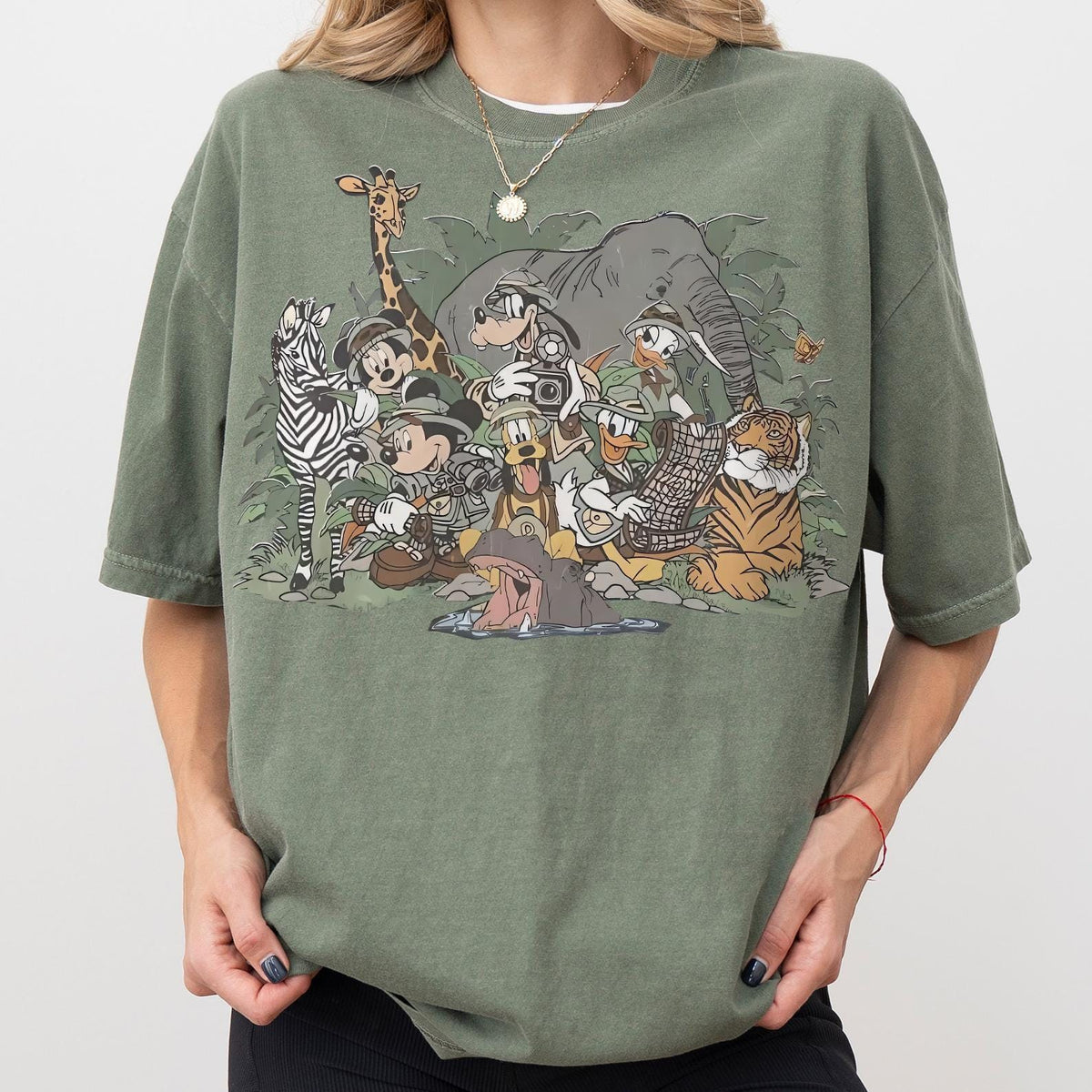 Mickey Minnie Safari — Comfort Colors Tee fan art by Snagva (7)