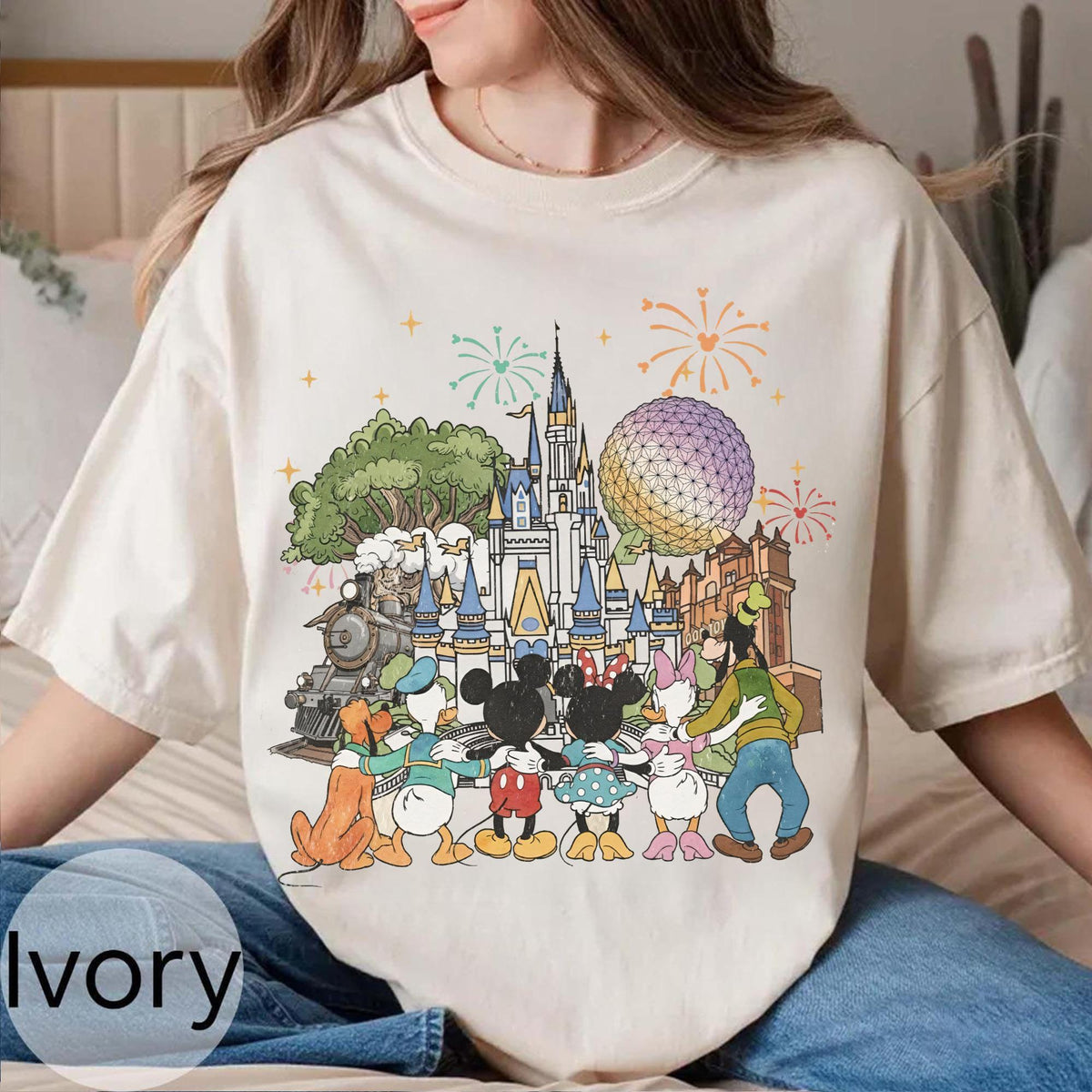 Retro Mickey Disneyworld Comfort Colors — Gildan Sweatshirt fan art by Snagva