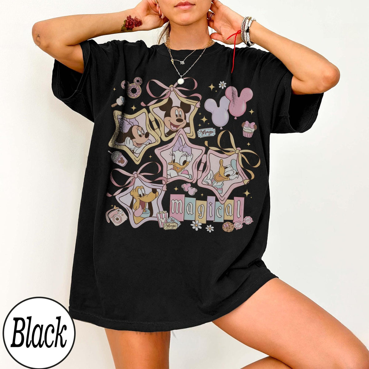 Retro Magical Pastel Coquette Disney — Comfort Colors Tee fan art by Snagva (2)