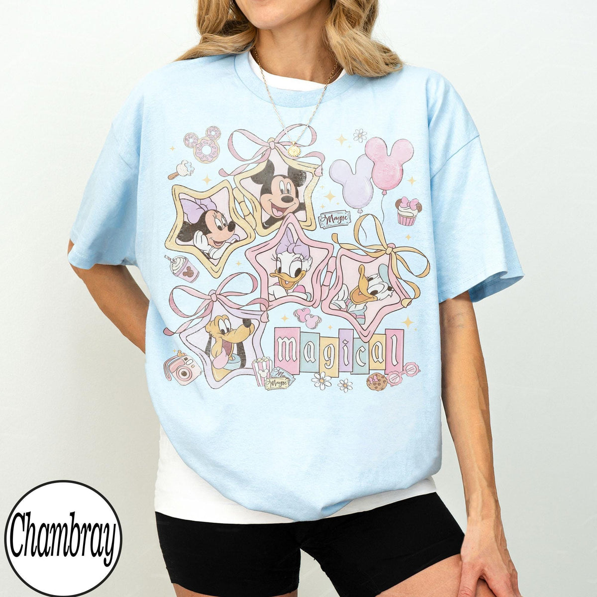 Retro Magical Pastel Coquette Disney — Comfort Colors Tee fan art by Snagva (3)