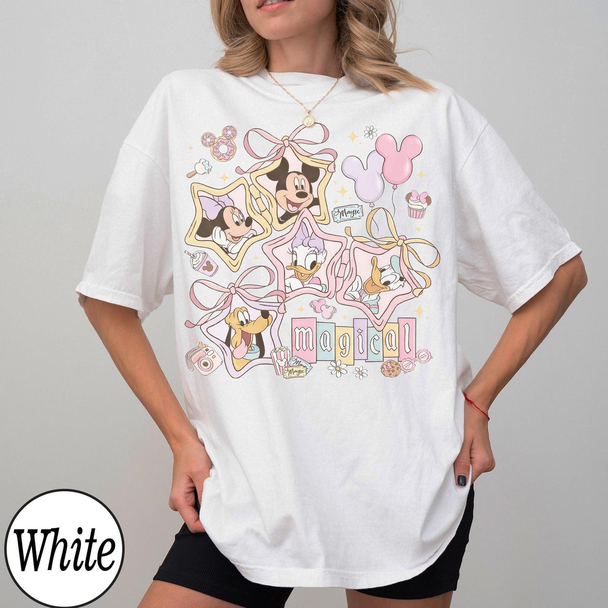Retro Magical Pastel Coquette Disney — Comfort Colors Tee fan art by Snagva (4)