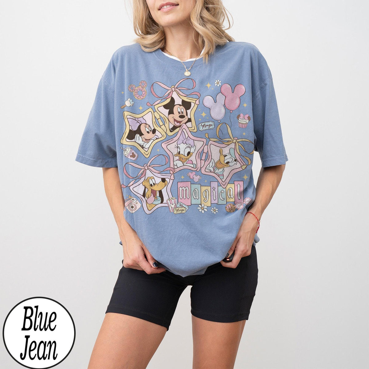Retro Magical Pastel Coquette Disney — Gildan Sweatshirt fan art by Snagva (5)
