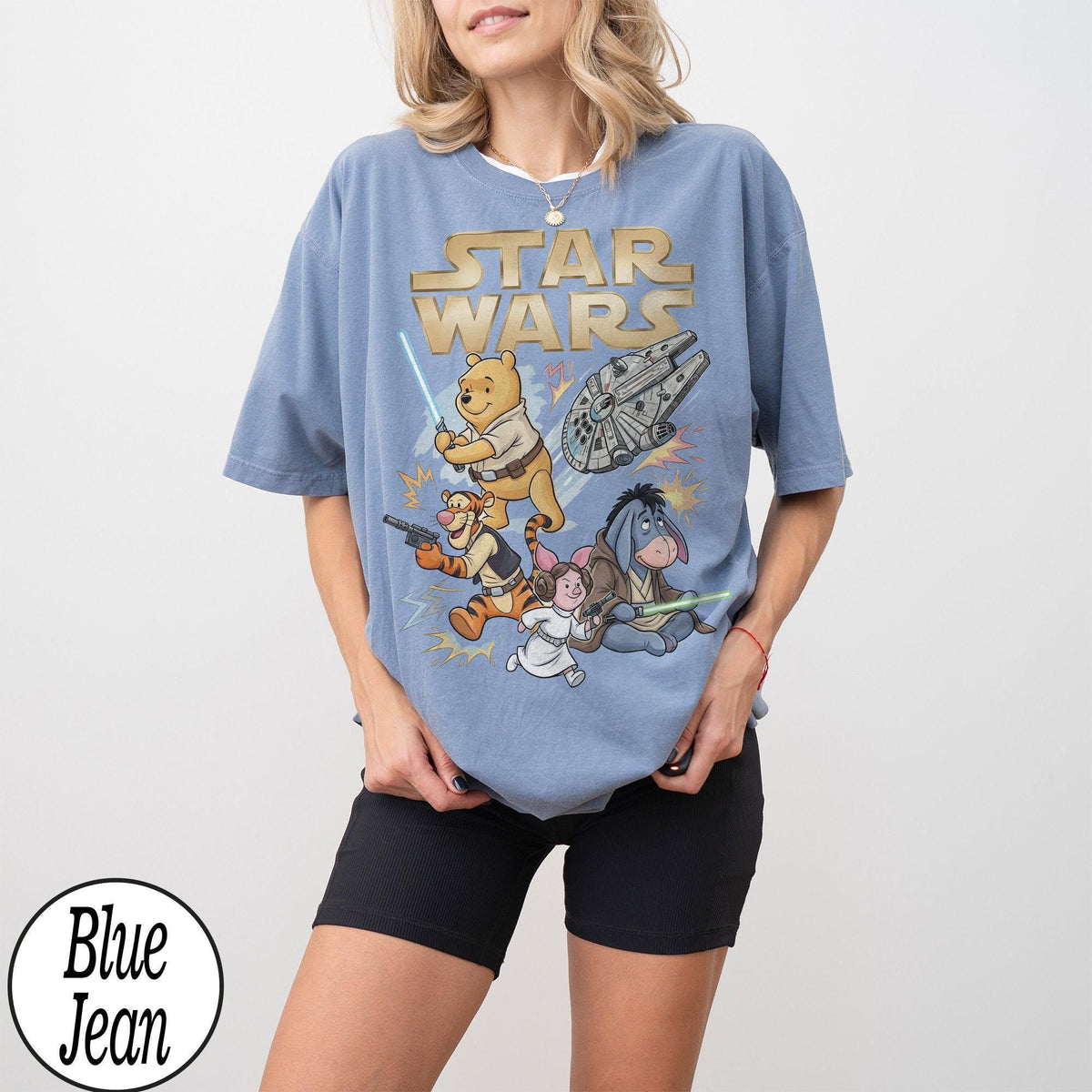 Disney Star Wars Winnie the Pooh — Bella+Canvas Tee fan art by Snagva (2)