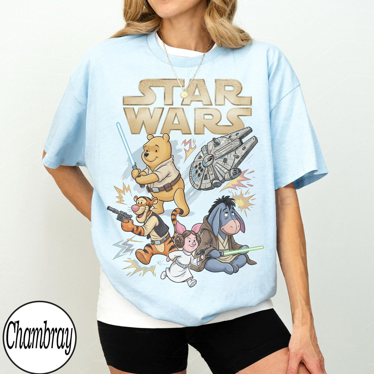 Disney Star Wars Winnie the Pooh — Gildan Sweatshirt fan art by Snagva (3)
