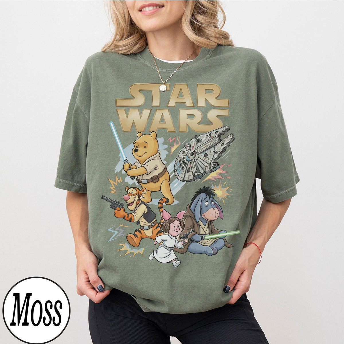 Disney Star Wars Winnie the Pooh — Gildan Sweatshirt fan art by Snagva (6)