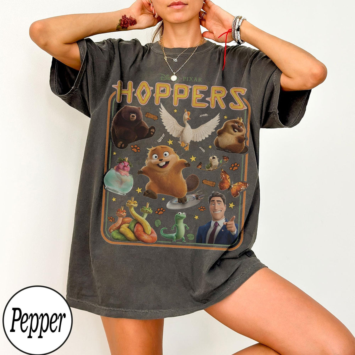 Retro Disney Pixar Hoppers — Comfort Colors Tee fan art by Snagva (6)
