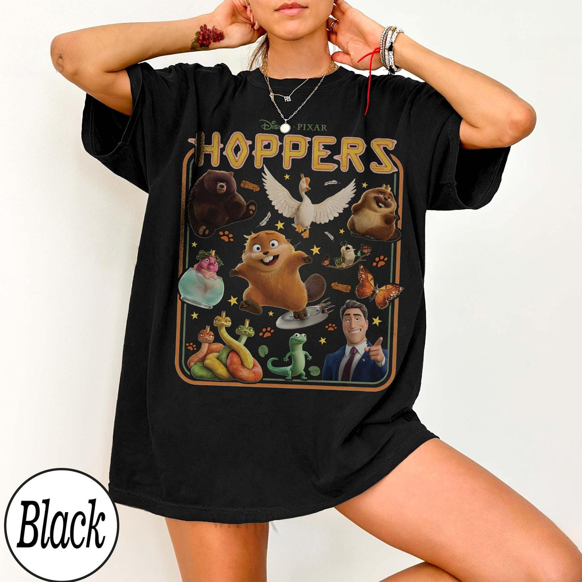 Retro Disney Pixar Hoppers — Comfort Colors Tee fan art by Snagva (8)